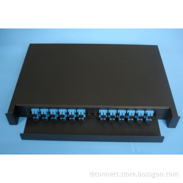 Sliding 1u 24port Fiber Optic Patch Panel